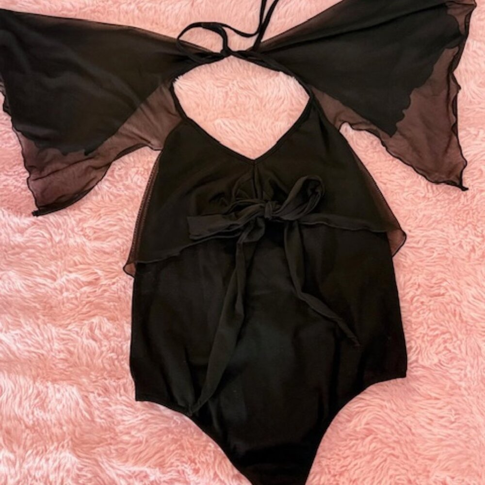 ♥ MIDNIGHT HOUR DARK FAIRY BODYSUIT ♥
